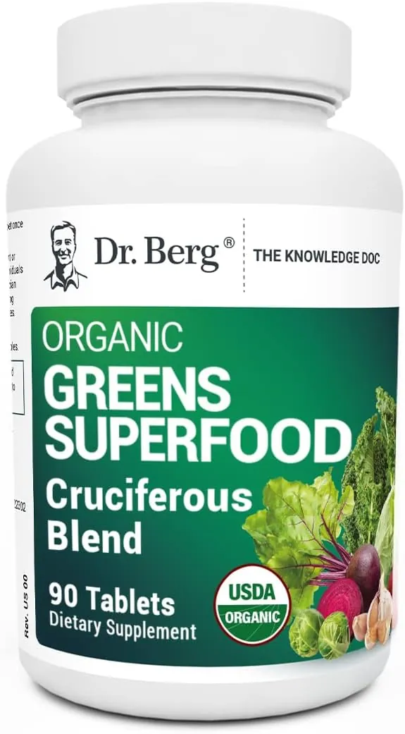Dr. Berg's Greens Superfood Cruciferous Vegetable Tablets