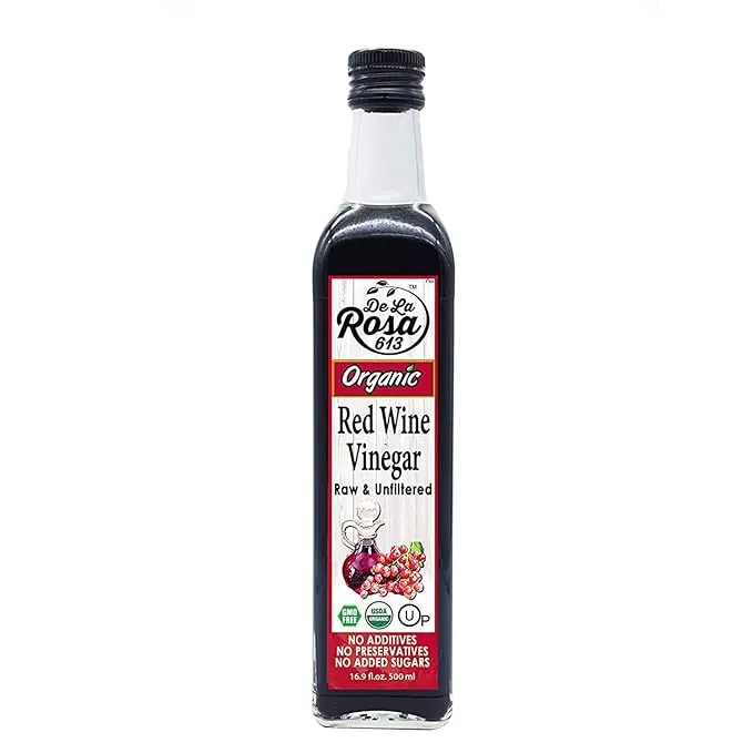 De La Rosa Organic Red Wine Vinegar, Raw & Unfiltered