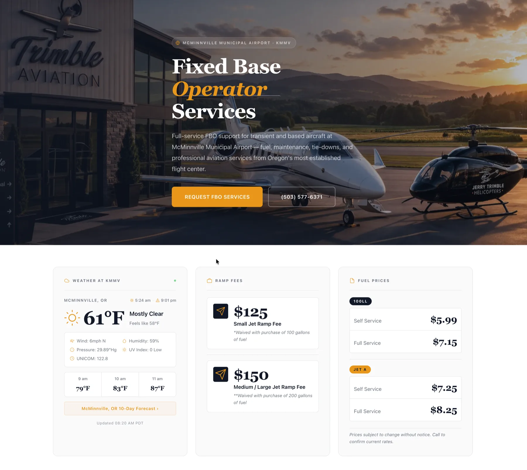Jerry Trimble Helicopters FBO Services — after