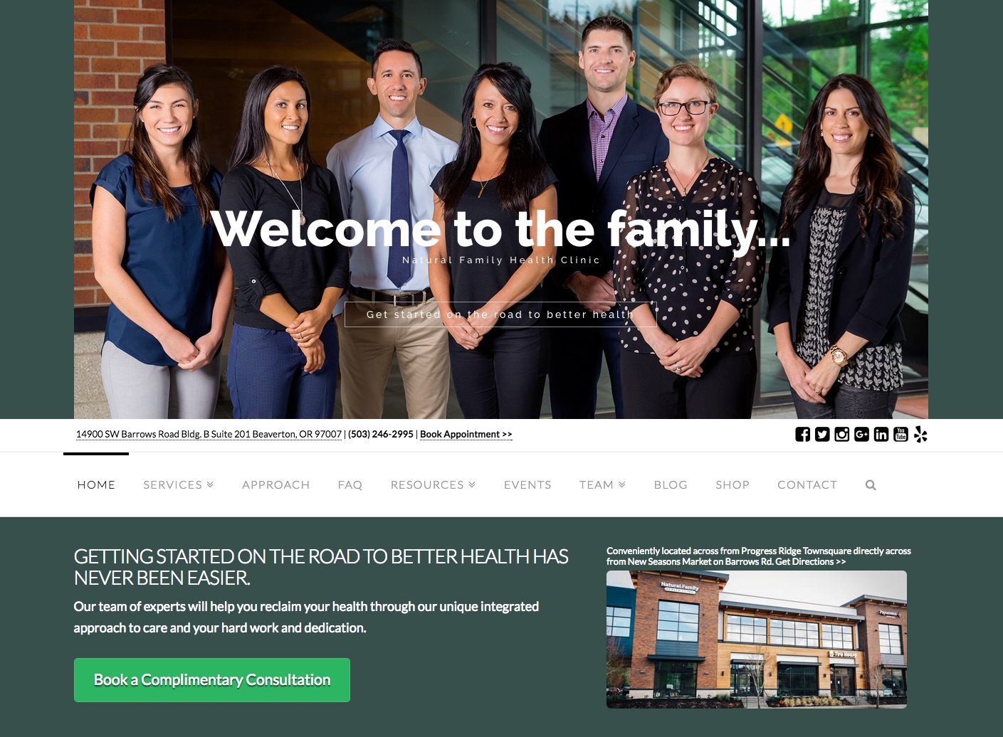 Web design for Beaverton, OR based private practice