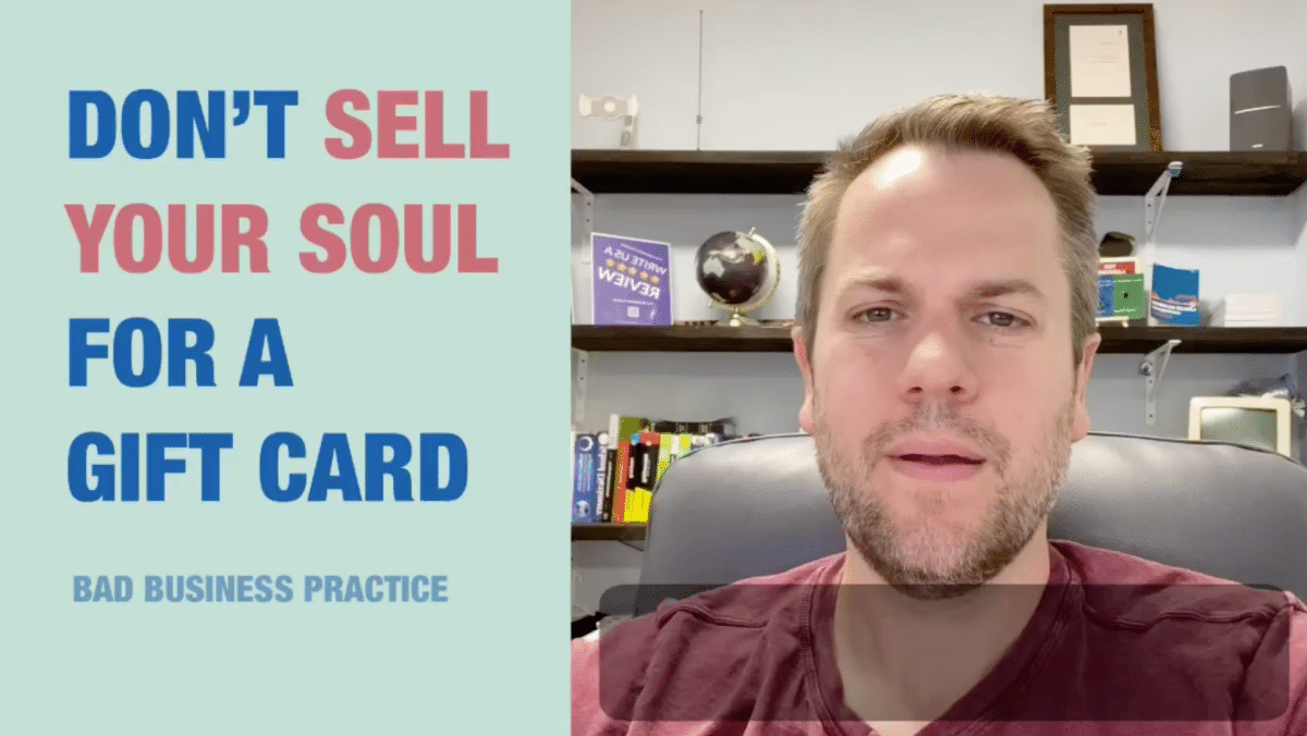 DDS, Don’t Sell Your Soul For A Gift Card | Golden Dental Marketing | Ep. 155