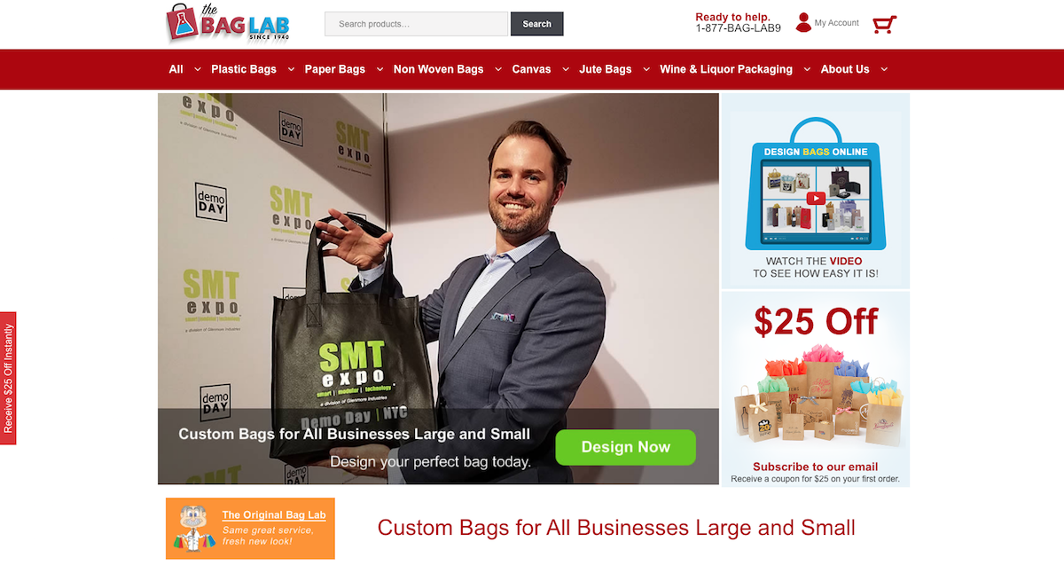 The Bag Lab Website and SEO Case Study